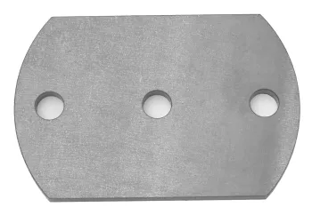 Eisen-Ankerplatte 120 x 80 x 6 mm, 3-Lochbohrung