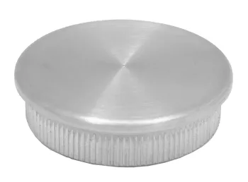 Endkappe flach, 42,4/2,0 mm, vollmassiv