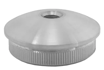 Endkappe 33,7/2,0 mm, gewölbt, massiv + M8
