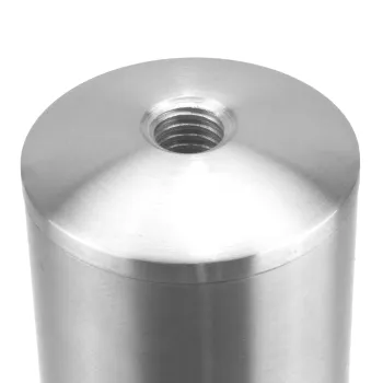 Endkappe aus Edelstahl für Rohr 33,7 x 2,0 mm, gewölbt, massiv 