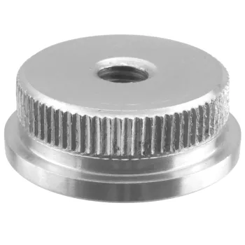Endkappe für Rohr 33,7 x 2,0 mm in massiv, mit M8 - Gewinde