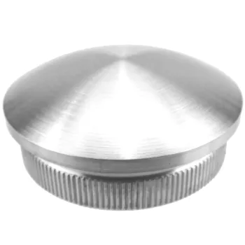 Endkappe gewölbt, 42,4 x 2,0 mm - vollmassiv