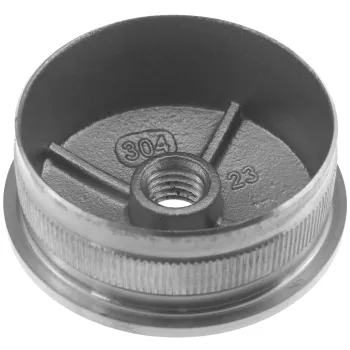 Hohlkappe gewölbt für Rohr 42,4 x 2,0 mm mit M8-Gewinde