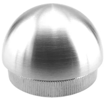 Endkappe halbrund für Rohr 42,4 x 2,0 mm - vollmassiv