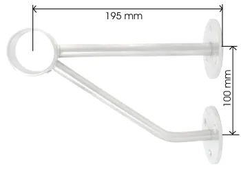Fußstütze Modell 310, für Rohr 42,4 mm, skizze