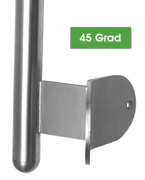 Pfosten mit Halterung 45 Grad