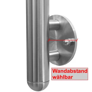 Wandhalterung beim Lochblechpfosten