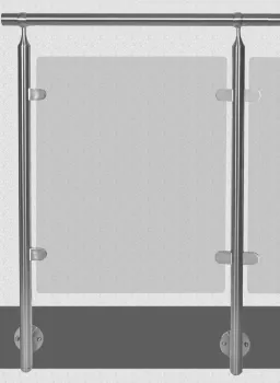 Glasgeländer 5900mm, vorgesetzt