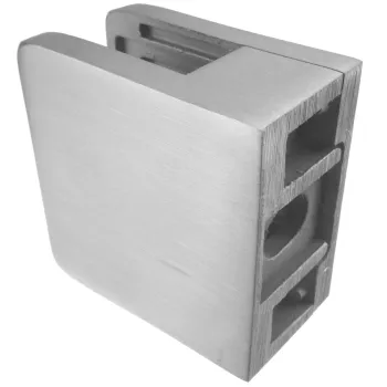 Glasklemme 45 x 45 mm mit flachen Anschluss