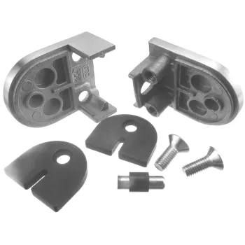 Glasklemme 50 x 40 mm, mit flachen Ansatz, V2A