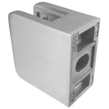 Glashalter 45 x 45 mm, mit flachen Ansatz