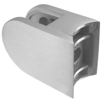 Glashalter 50 x 40 mm, für Rohr 33,7 mm