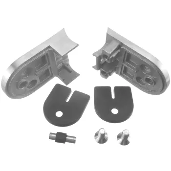 Glasklemme 63 x 45 mm und für Rohr 42,4 mm, V2A