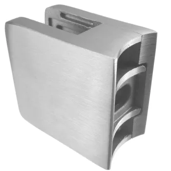 Glashalter 45/45 mm, für Rohr 42,4 mm - mit Sicherungsplatte