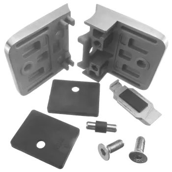 Glashalterung 52/52 mm, für Rohr 42,4 mm