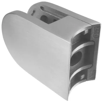 Edelstahl Glashalterung für Rundrohr 42,4mm