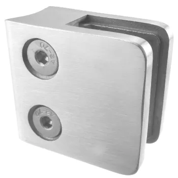 Glasklemme 45 x 45 mm, für Rohr 48,3 mm