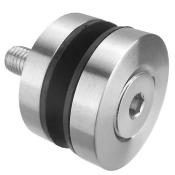 Glaspunkthalter mit Flachansatz und Durchmesser 40 mm