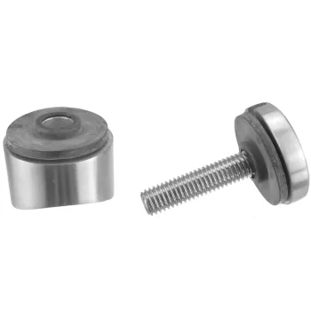 Glaspunkthalter Edelstahl für Rohr 42,4 mm - Durchmesser 30 mm