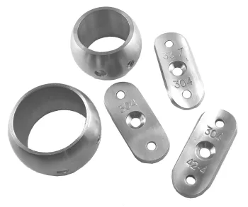Handlaufträger starr, Platten und Ringe wählbar