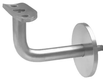 Handlaufträger mit Anschraubplatte 42,4 mm, Bügel: 14 mm