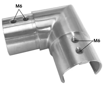 Eckfitting für Nutrohr, 42,4/1,5 mm