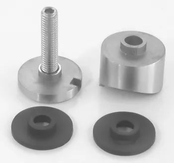 Skizze Glaspunkthalter für Rohr 42,4 mm, V2A