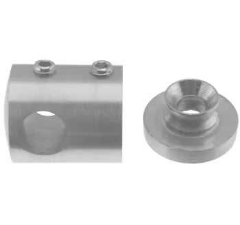 Querstabhalter mit geraden Anschluss und Bohrung 10,2mm