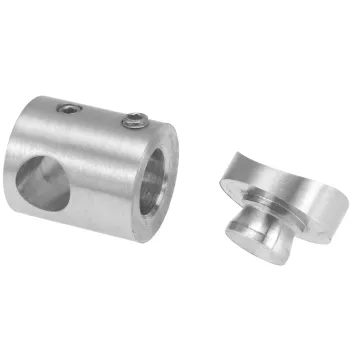 Edelstahl Querstabhalter für Rohr 42,4 mm