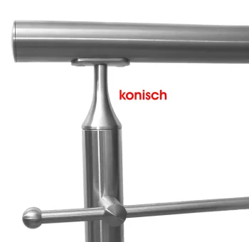 Relinggeländer 3000mm, aufgesetzt, V2A