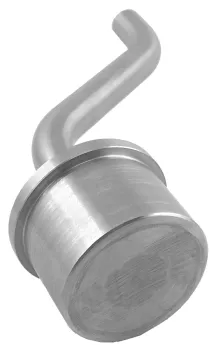 Rohraufsatz gekröpft, für Pfosten 33,7/2mm