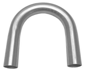 Rohrbogen, 42,4 mm, 180 Grad, geschliffen auf Korn 240