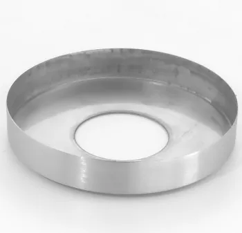 Rosette aus Edelstahl 105 x 16 mm für Rohr 42,4 mm