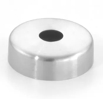 Rosette Edelstahl 45 x 13 mm für Rohr 12 mm