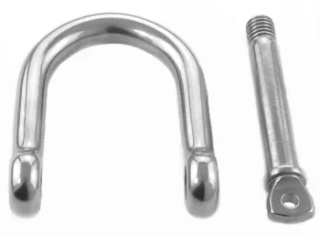 Schäkel aus Edelstahl in weiter Form