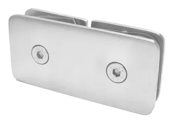 Edelstahl-Glasverbinder, Abmessung: ca. 92/45 mm