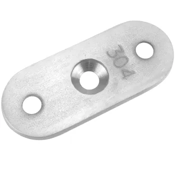 Edelstahl Trägerplatte flach