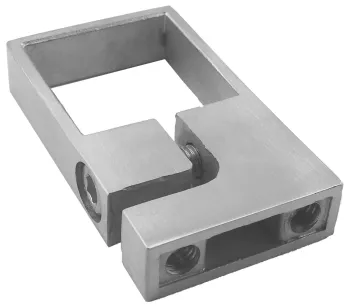 Edelstahl-Klemmhalterung für Quadratrohr 40/40 mm