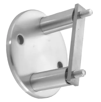 Wandhalterung Edelstahl rund für Rohr 42,4 mm