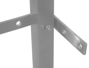 Edelstahl Balkonpfosten für Außeneck