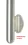 Anschraubplatte mit Schlitz 80,1mm