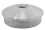 Endkappe gewölbt, 42,4/2,0 mm, vollmassiv, mit M8-Gewinde, V2A