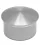 Endkappe (Hohlkappe) gewölbt, 42,4/2,0 mm, langer Sockel, V2A