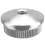 Endkappe gewölbt, 33,7 x 2,0 mm, massiv, mit M8-Gewinde