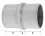 Rohrverbinder für Rohr 42,4 mm, mit Mittelsteg
