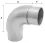 Rundbogen (90 Grad) für Rohr 33,7/2,0 mm, kurze Ausführung, V2A
