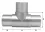 Rohrverbinder (T-Stück) für Rohr 42,4/2,0 mm, V2A