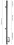 Pfosten 42,4 mm, 2x Glaspunkthalter, höhenverstellbar