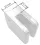 Lochblechhalter 45/45mm, für Rohr 42,4 mm, V4A