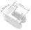 Glasklemme halbrund für Rohr 33,7mm